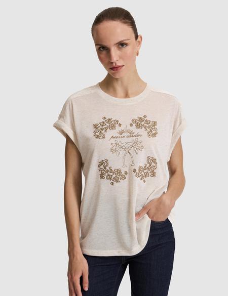 Bej Comfort Fit Tişört - 50319839006