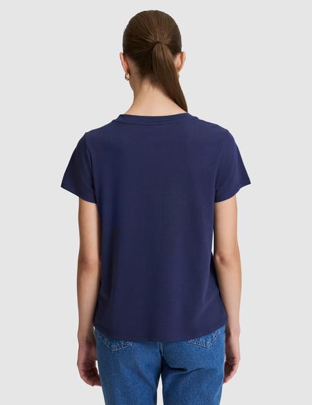Lacivert Regular Fit Basic Tişört - 50325474008
