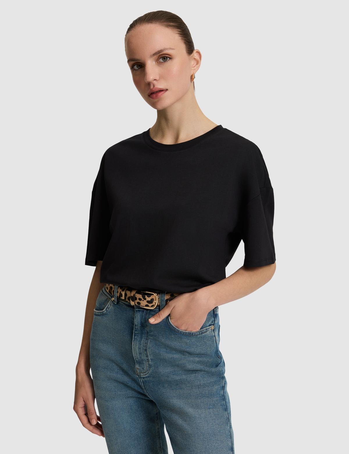 Siyah Oversize Tişört - 50325455011