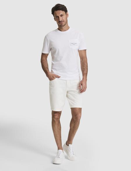 Beyaz Regular Fit %100 Pamuk Bisiklet Yaka Tişört - 50327866001