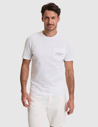 Beyaz Regular Fit %100 Pamuk Bisiklet Yaka Tişört