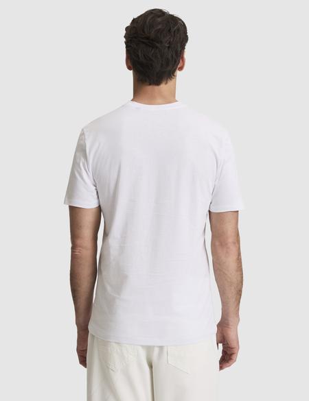 Beyaz Regular Fit %100 Pamuk Bisiklet Yaka Tişört - 50327866001