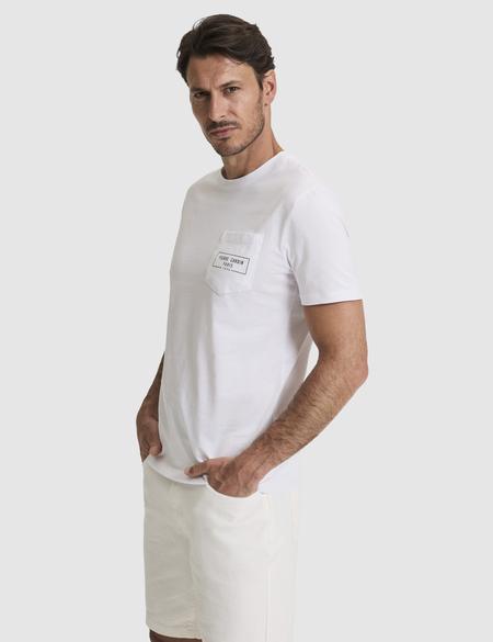 Beyaz Regular Fit %100 Pamuk Bisiklet Yaka Tişört - 50327866001