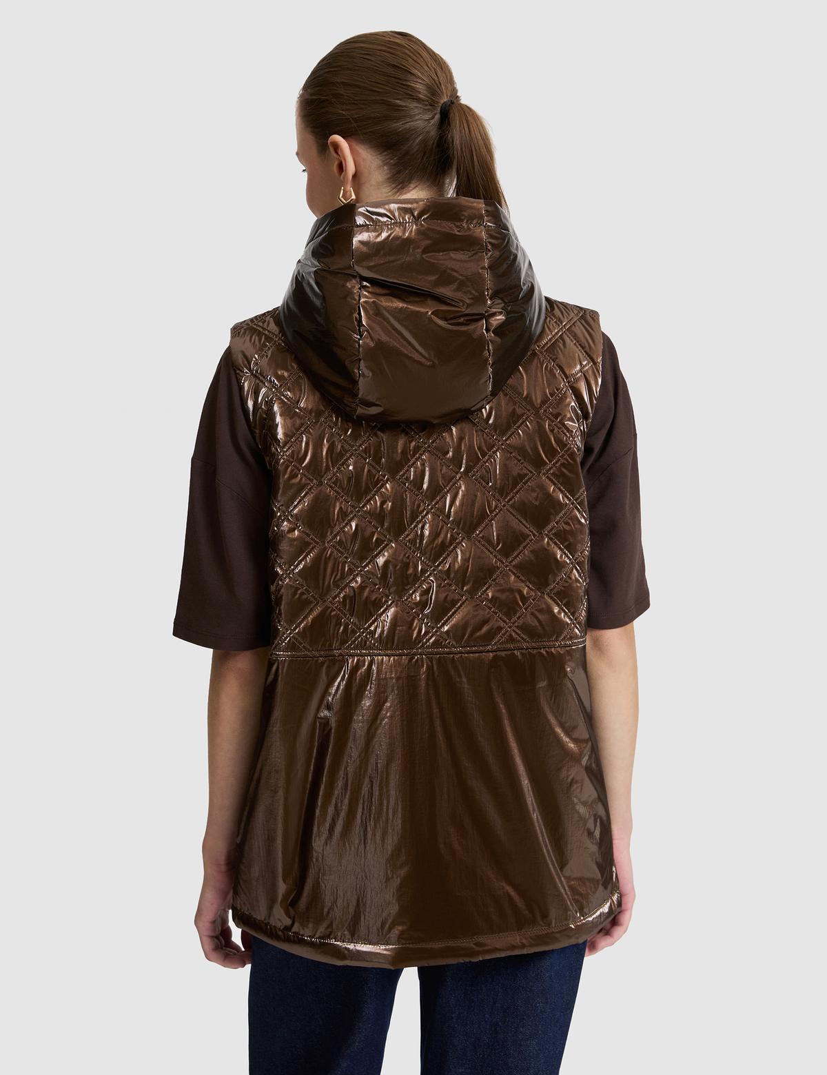 Kahverengi Regular Fit Yelek - 50320347003