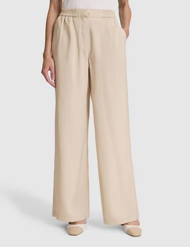 Kum Loose Fit Kanvas Pantolon