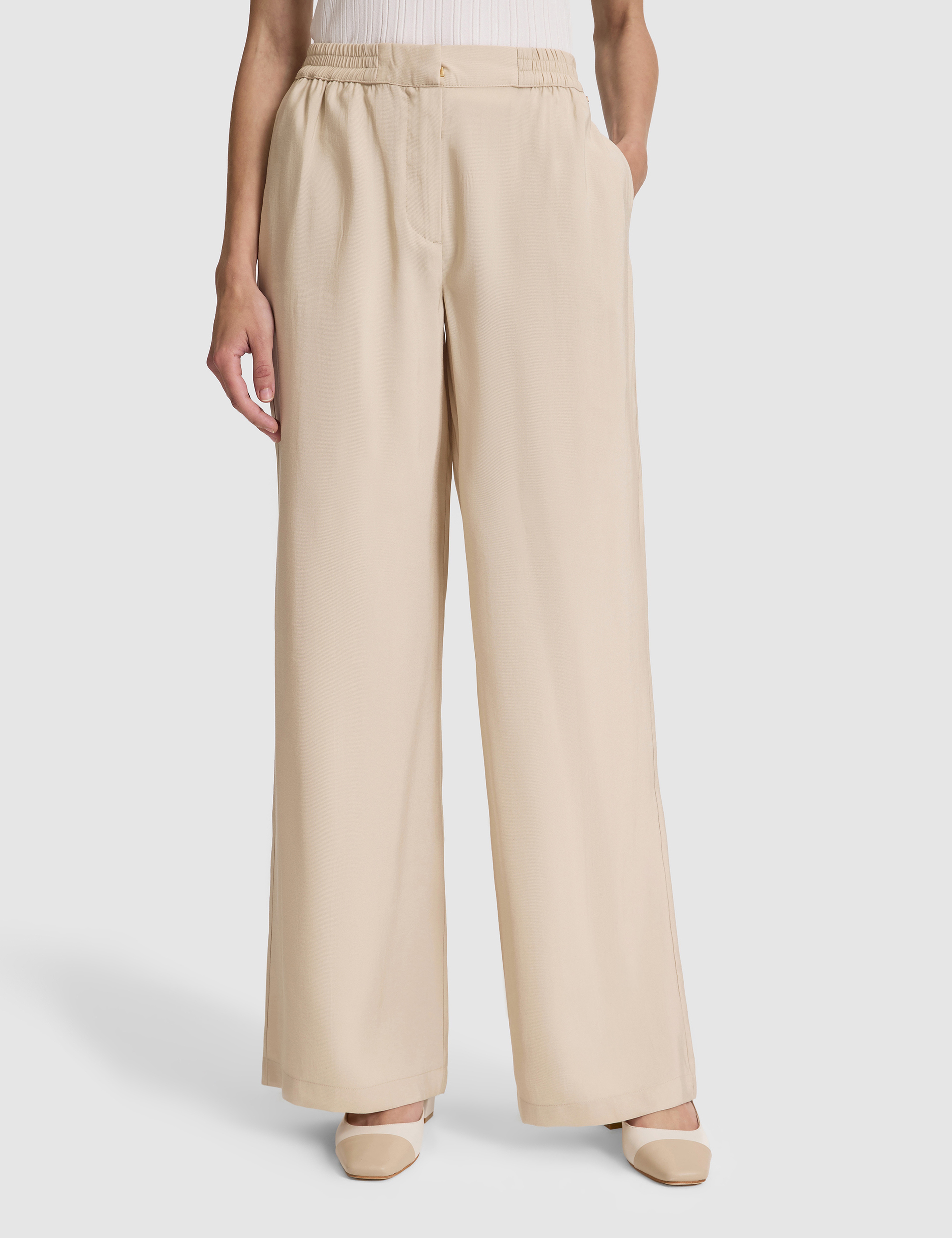 Kum Loose Fit Kanvas Pantolon