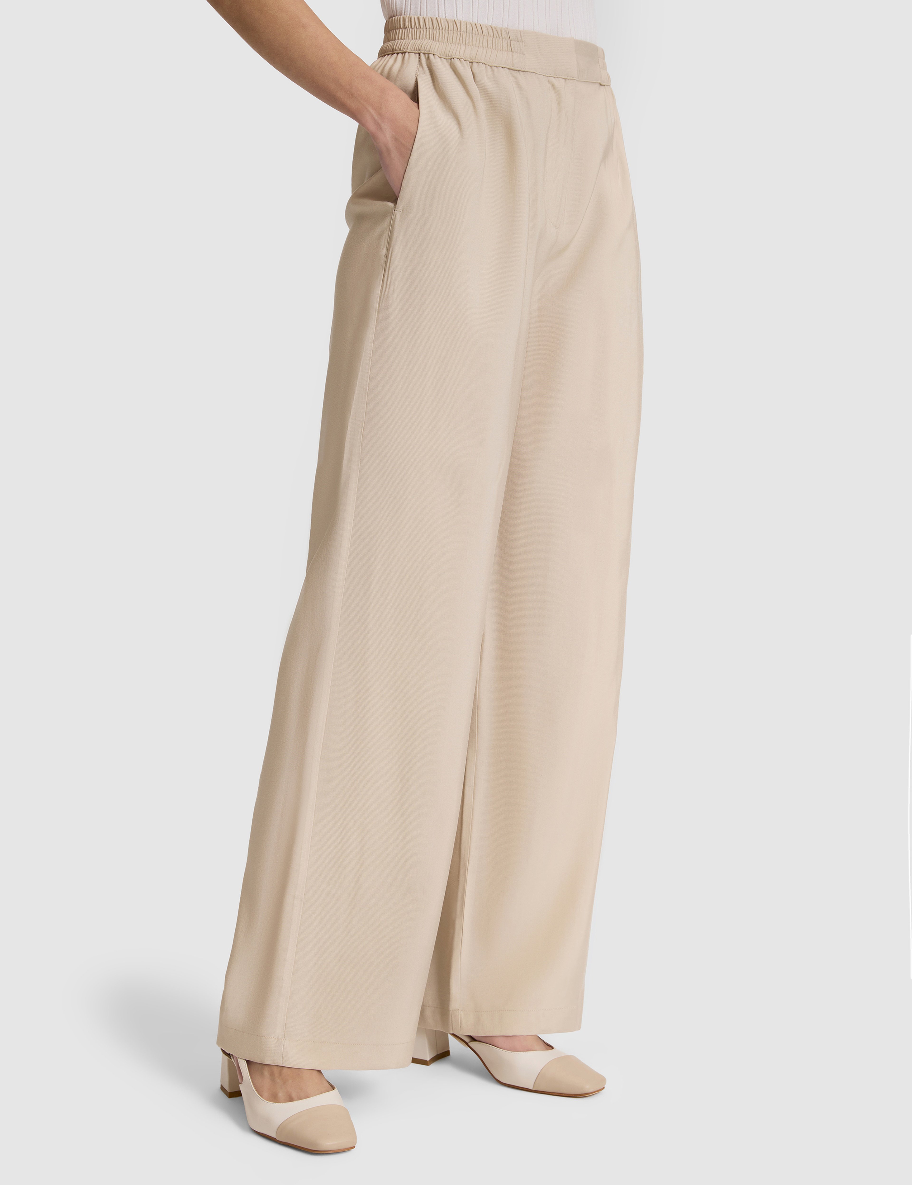 Kum Loose Fit Kanvas Pantolon - Image 4
