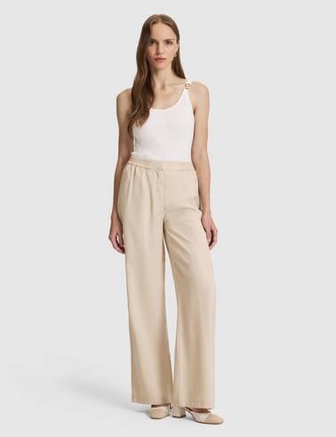 Kum Loose Fit Kanvas Pantolon