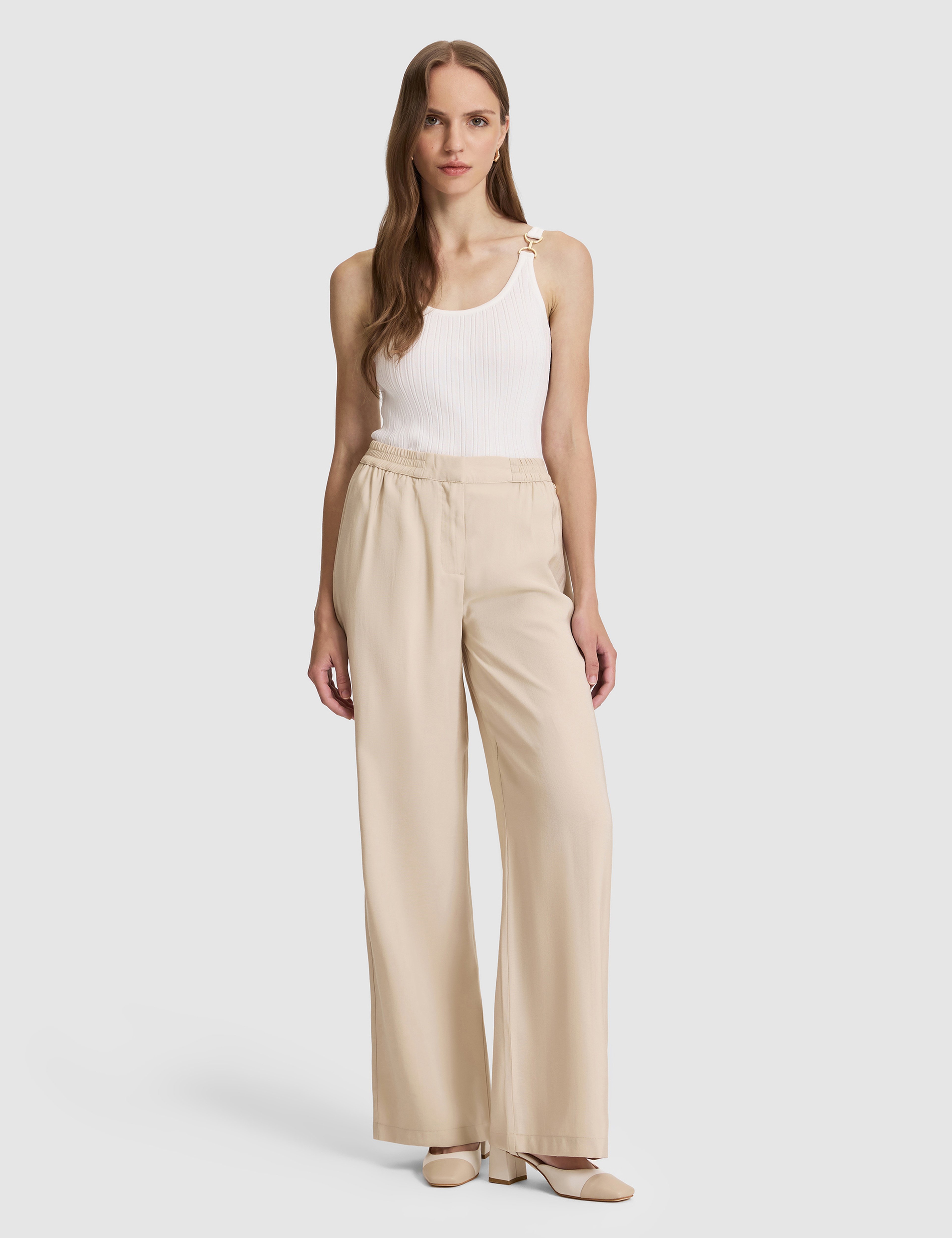 Kum Loose Fit Kanvas Pantolon