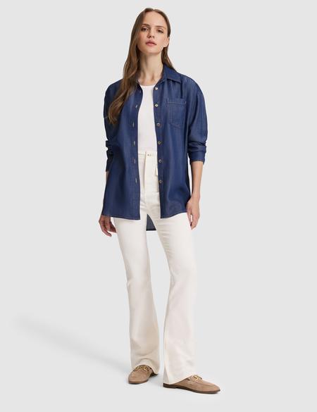 Saks Comfort Fit Jean Gömlek - 50325403003