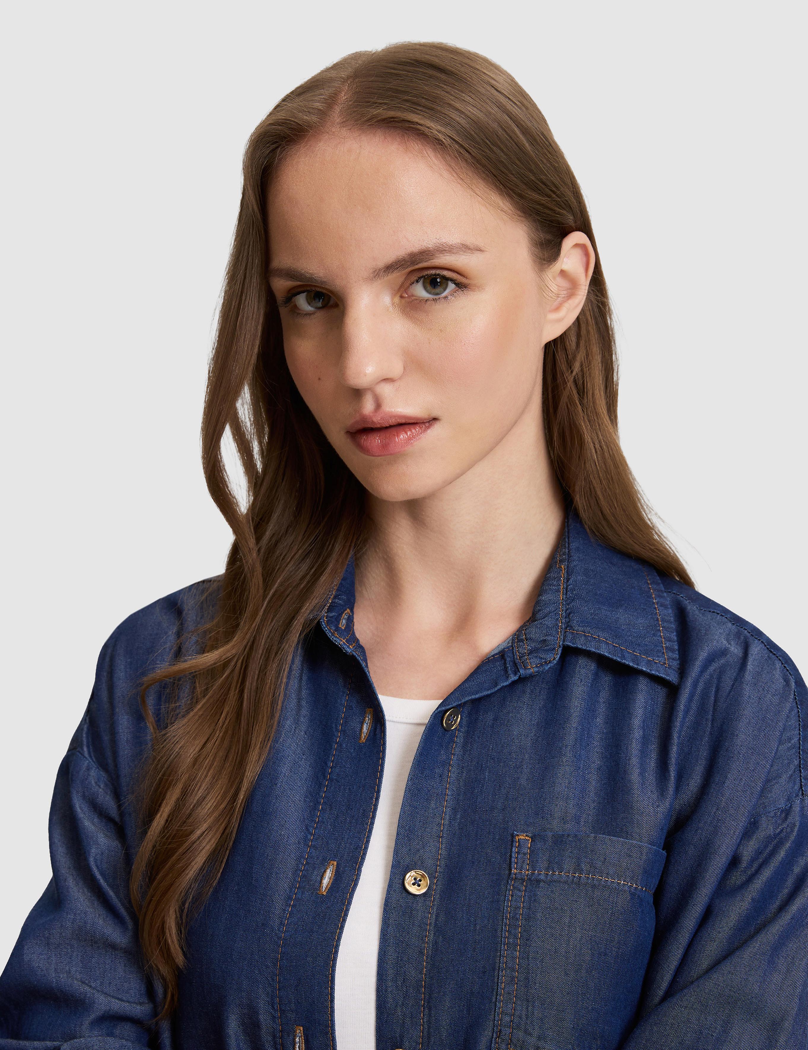 Saks Comfort Fit Jean Gömlek