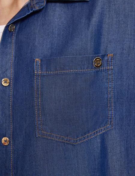 Saks Comfort Fit Jean Gömlek - 50325403003