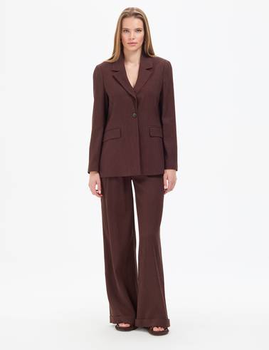 Kahverengi Regular Fit Ceket