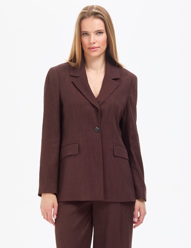 Kahverengi Regular Fit Ceket