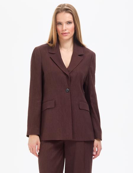 Kahverengi Regular Fit Ceket - 50324082005