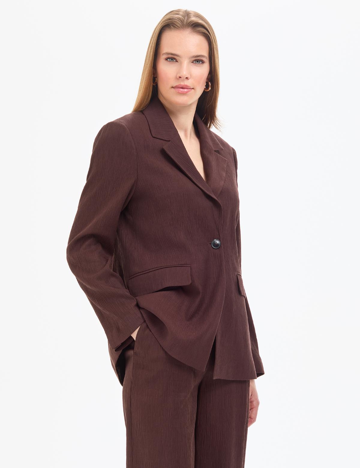 Kahverengi Regular Fit Ceket - 50324082005