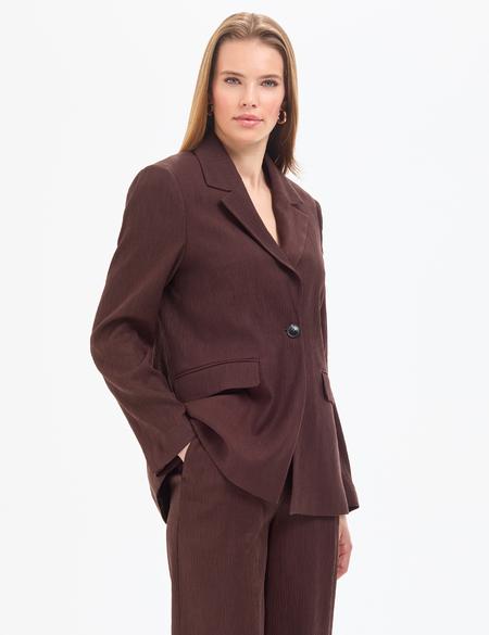 Kahverengi Regular Fit Ceket - 50324082005