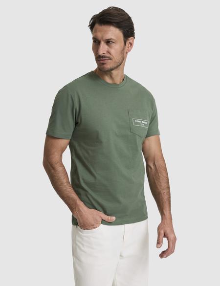 Haki Regular Fit %100 Pamuk Bisiklet Yaka Tişört - 50327866021