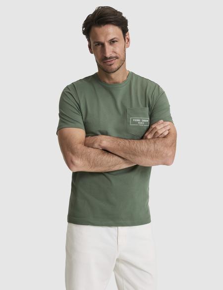Haki Regular Fit %100 Pamuk Bisiklet Yaka Tişört - 50327866021