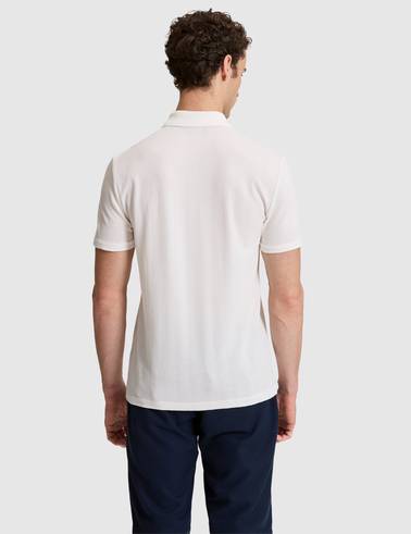 Ekru Slim Fit Düğmeli Polo Yaka Tişört