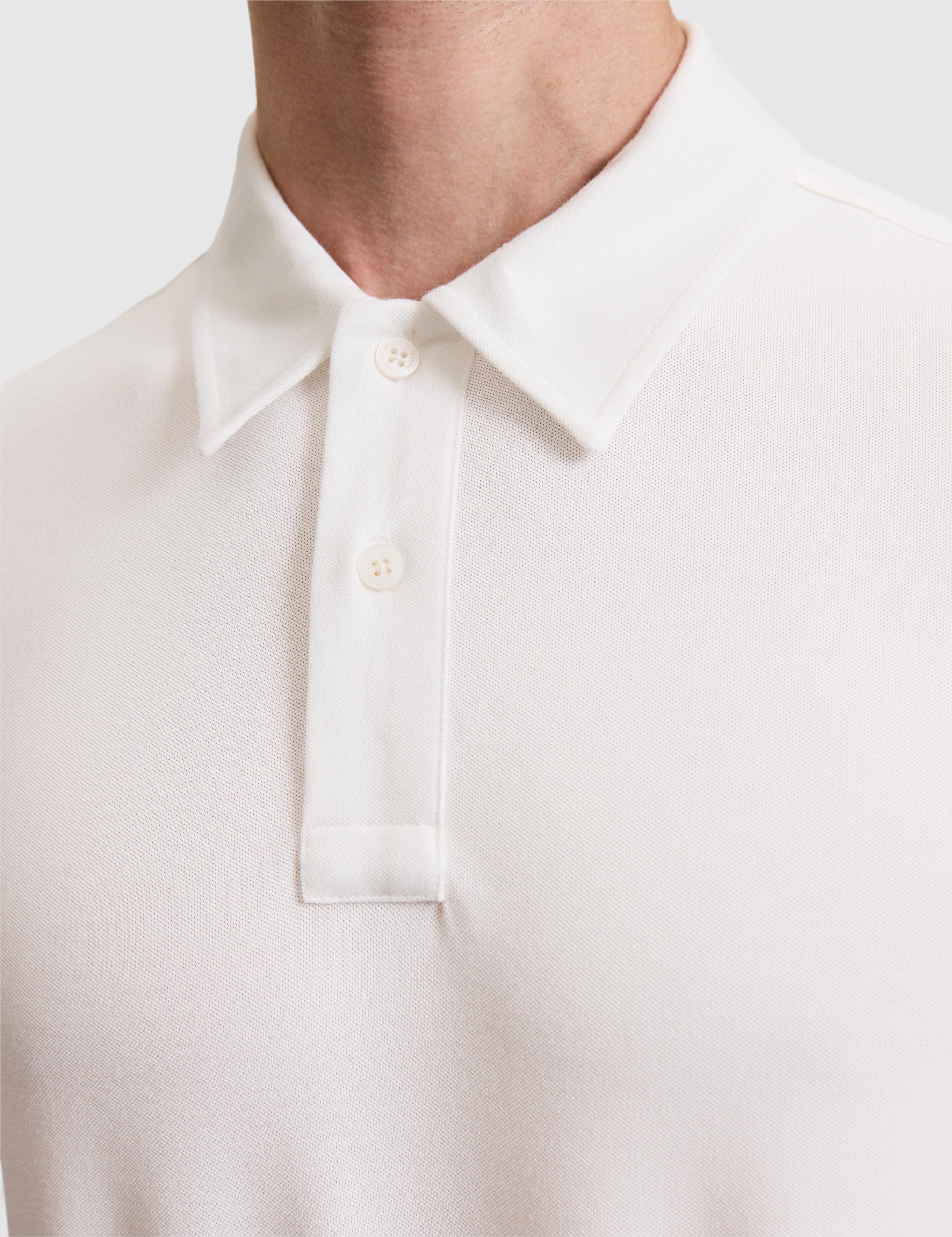 Ekru Regular Fit Düğmeli Polo Yaka Tişört