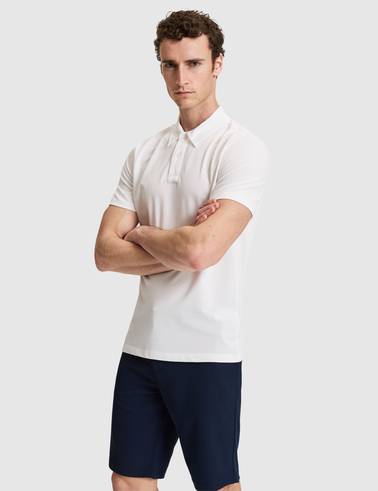 Ekru Regular Fit Düğmeli Polo Yaka Tişört