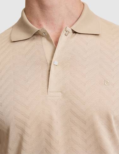 Koyu Bej Slim Fit %100 Pamuk Polo Yaka Tişört