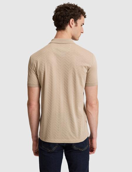 Koyu Bej Slim Fit %100 Pamuk Polo Yaka Tişört - 50321028016
