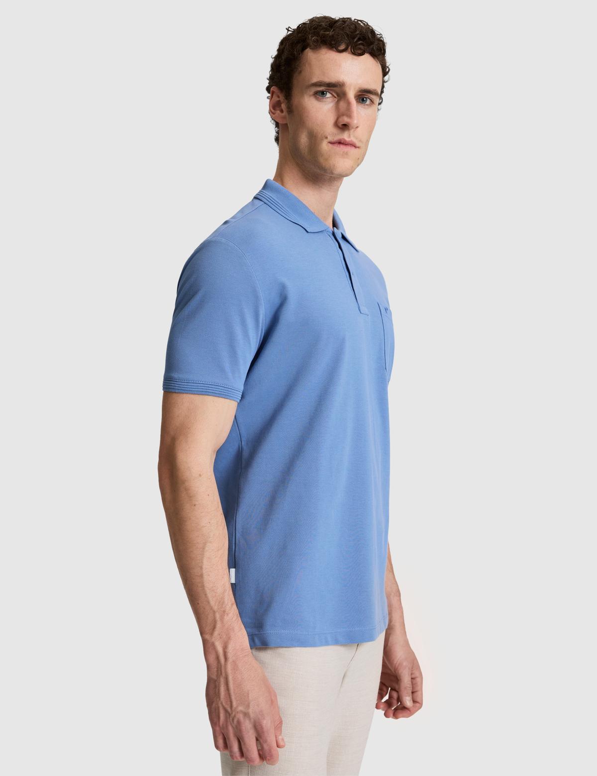 Mavi Regular Fit %100 Pamuk Düğmeli Polo Yaka Basic Tişört - 50321144049
