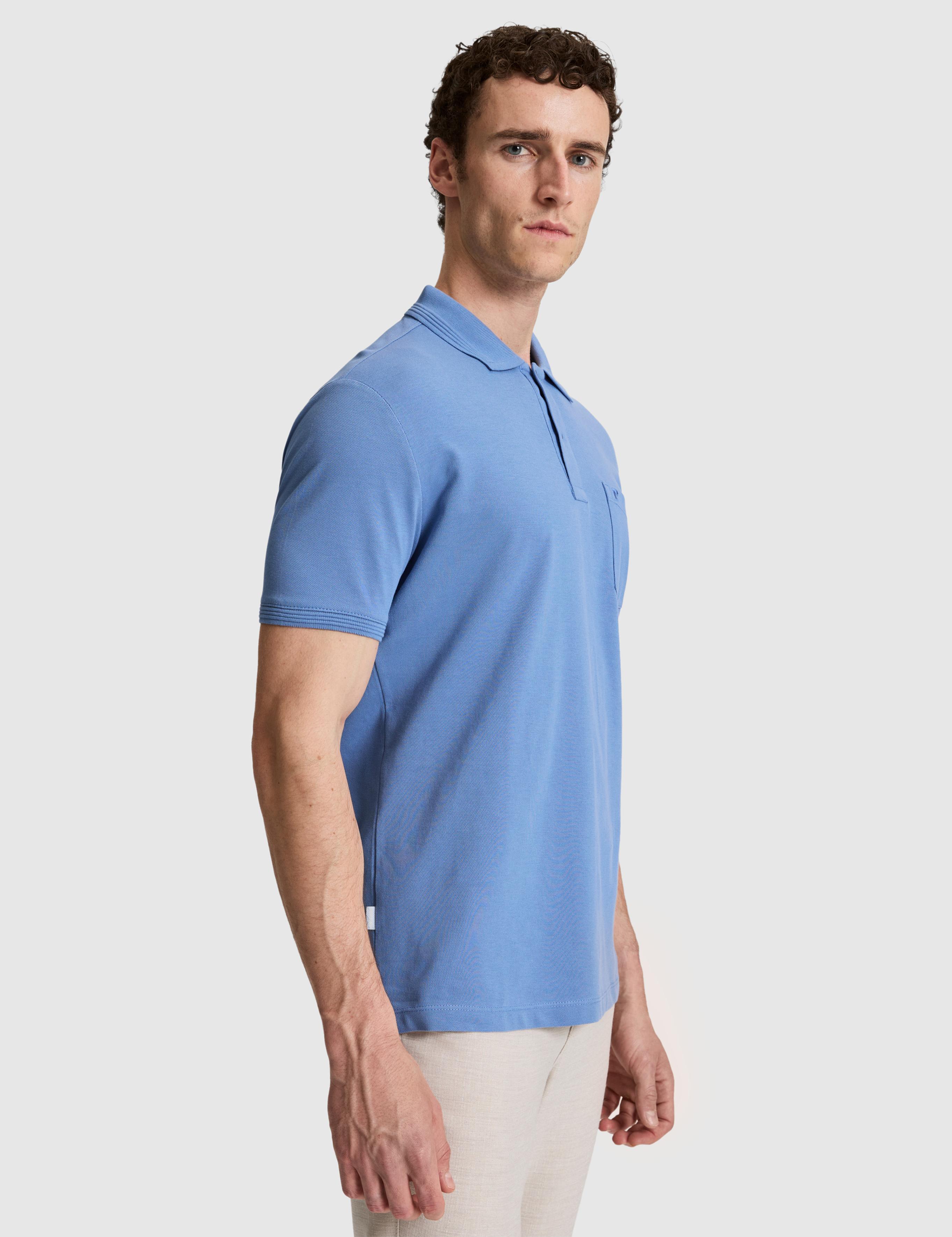 Mavi Regular Fit %100 Pamuk Düğmeli Polo Yaka Basic Tişört