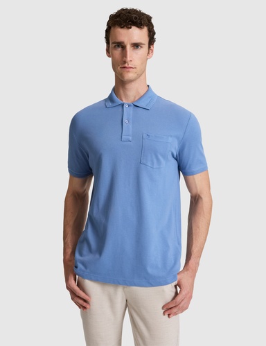 Mavi Regular Fit %100 Pamuk Düğmeli Polo Yaka Basic Tişört