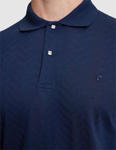 Lacivert Slim Fit %100 Pamuk Polo Yaka Tişört - 50321028007