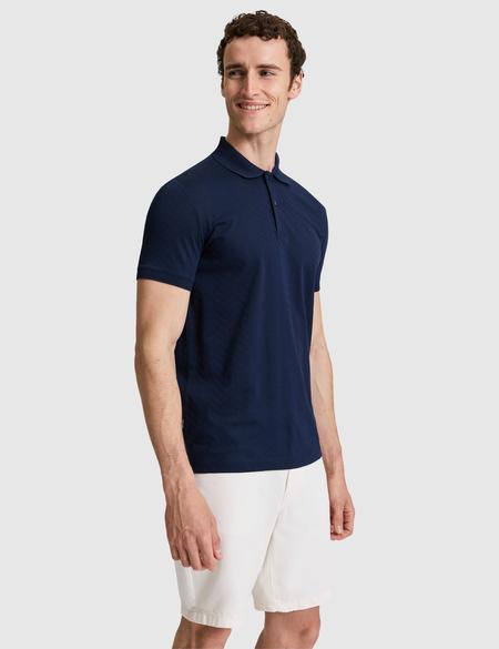 Lacivert Slim Fit %100 Pamuk Polo Yaka Tişört - 50321028007