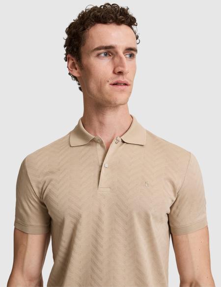 Koyu Bej Slim Fit %100 Pamuk Polo Yaka Tişört - 50321028016