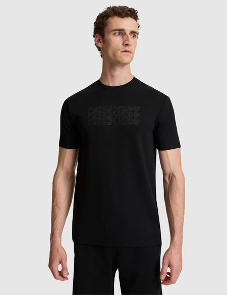 Siyah Regular Fit Bisiklet Yaka Tişört - 50321063064