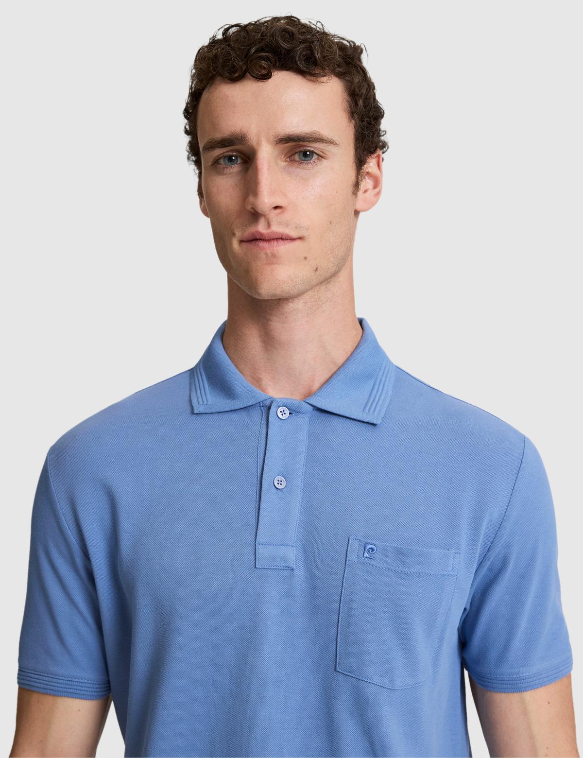 Mavi Regular Fit %100 Pamuk Düğmeli Polo Yaka Basic Tişört - 50321144049