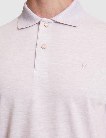 Bej Slim Fit Polo Yaka Tişört - 50323955041