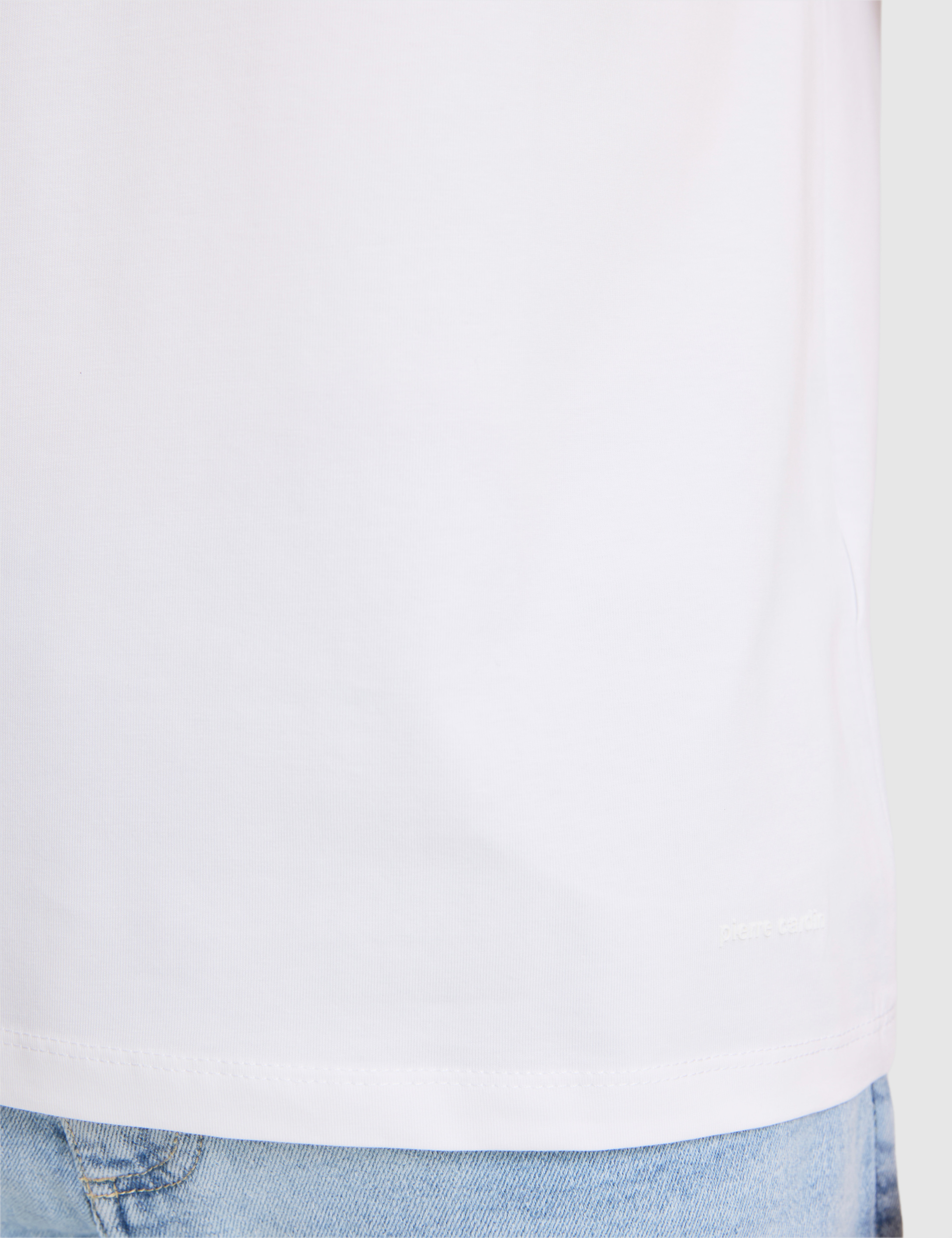Ekru Regular Fit Bisiklet Yaka Tişört - Image 6