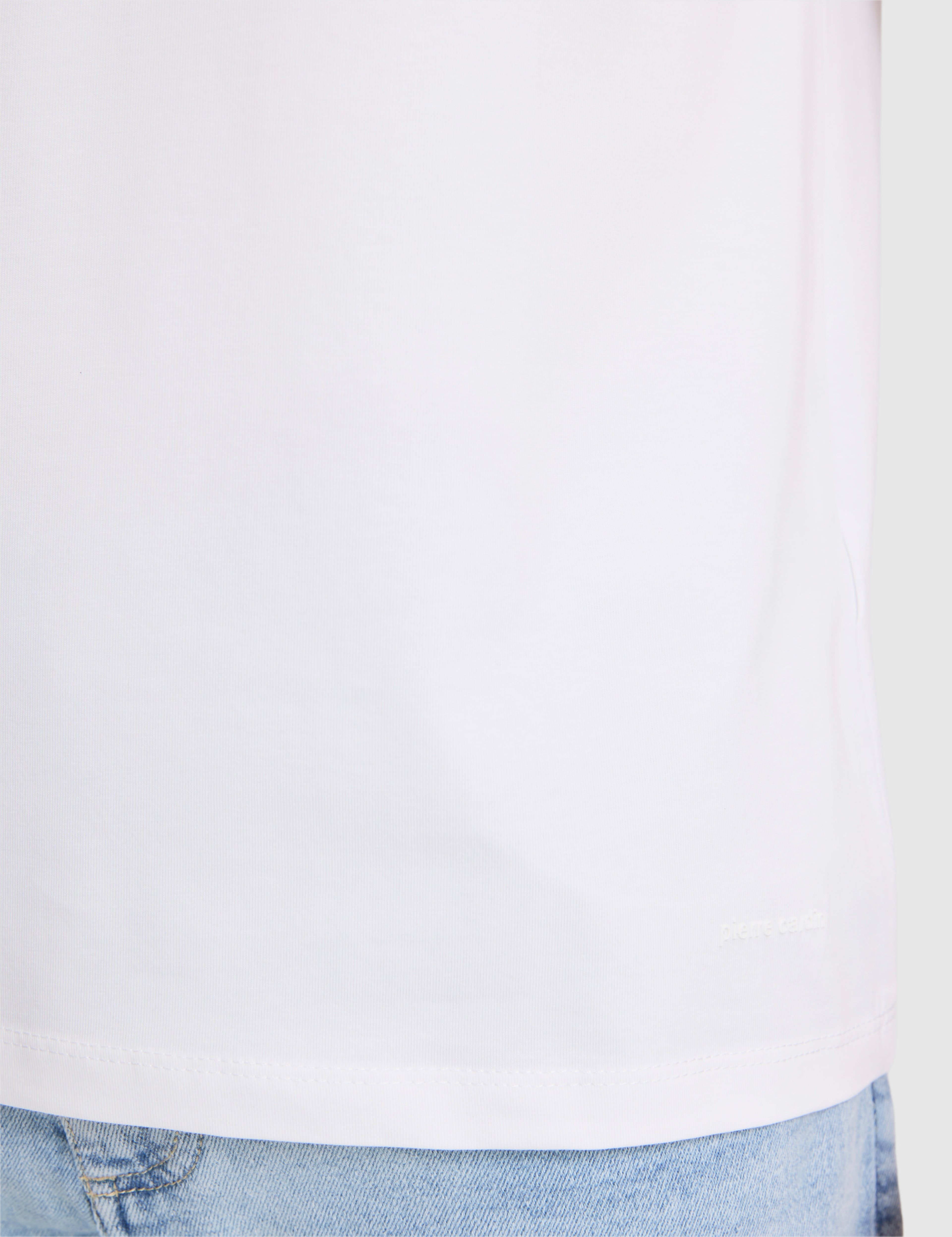 Ekru Regular Fit Bisiklet Yaka Tişört