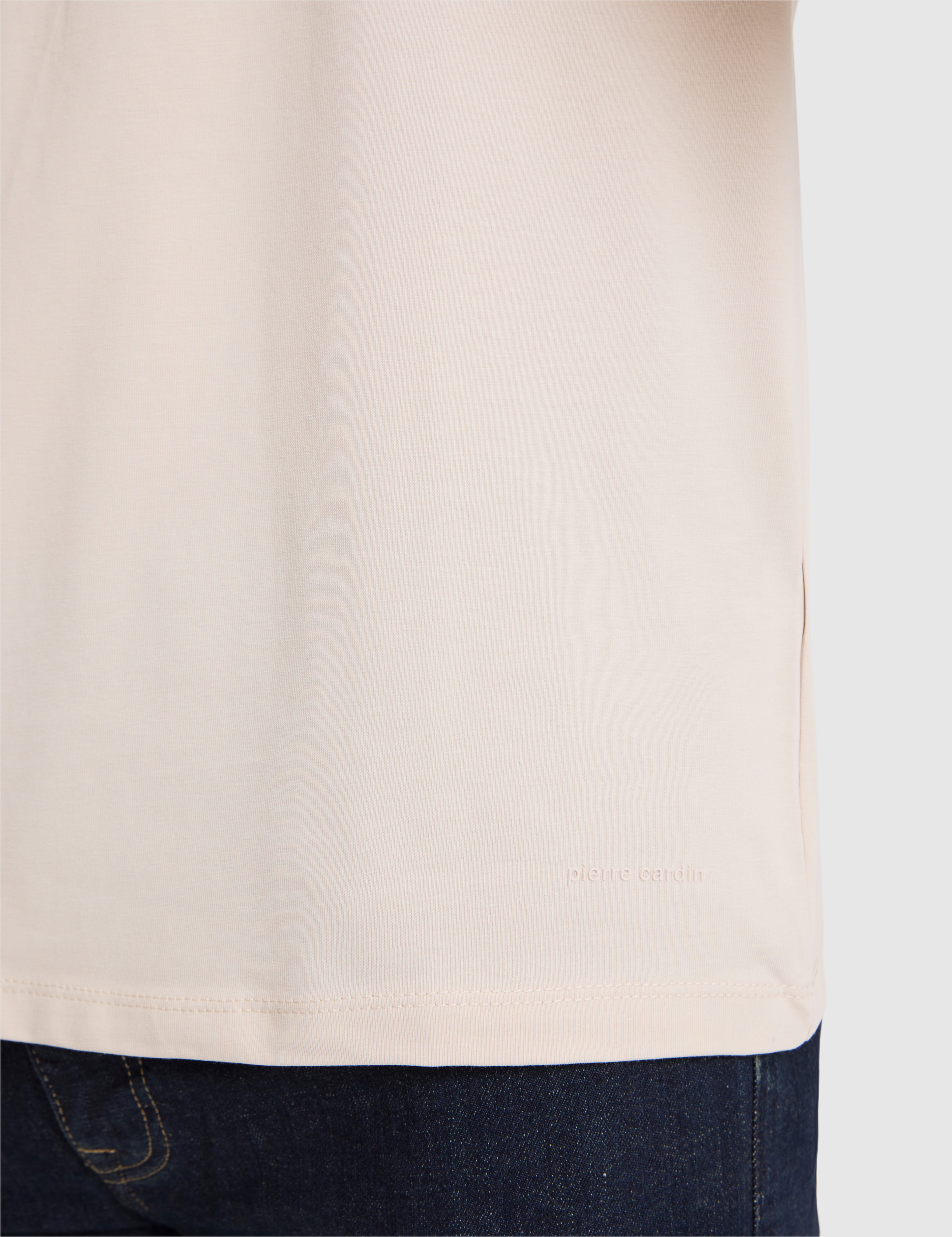 Bej Regular Fit Bisiklet Yaka Tişört - Image 6