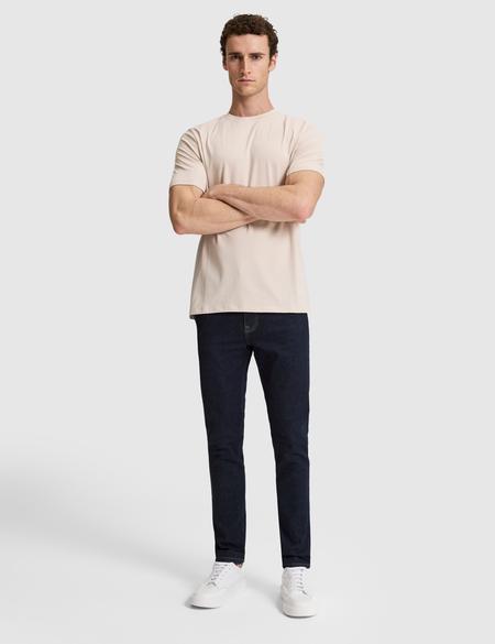 Bej Regular Fit Bisiklet Yaka Tişört - 50323973041