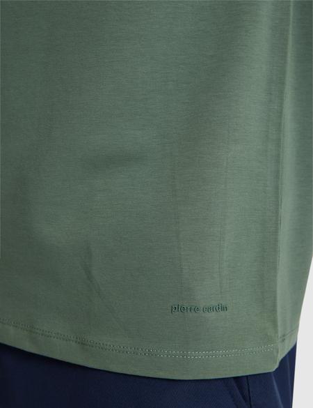 Haki Regular Fit Bisiklet Yaka Tişört - 50323973014