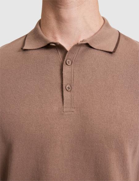 Vizon Slim Fit %100 Pamuk Düğmeli Polo Yaka Triko Tişört - 50320831031