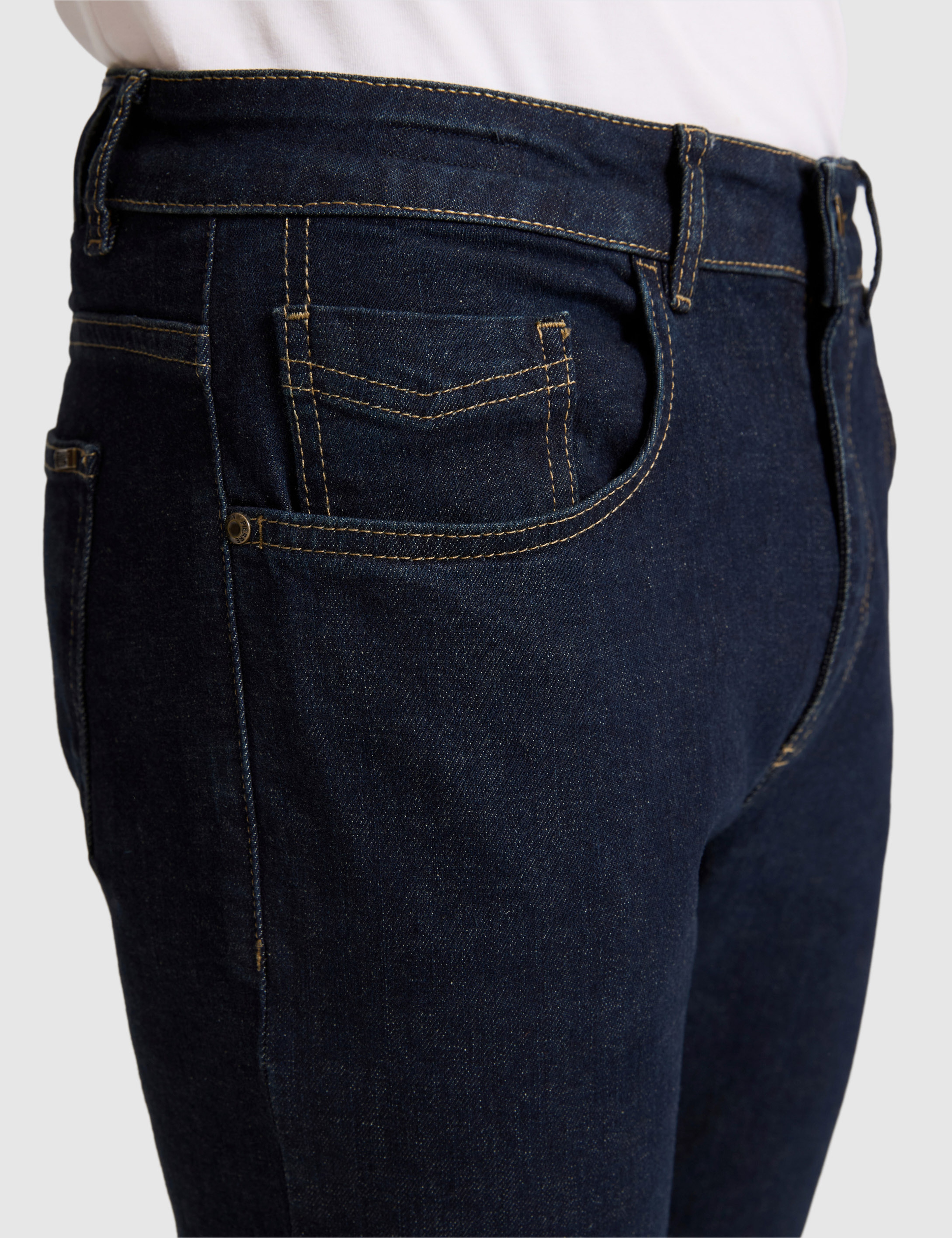 Lacivert Slim Fit Jean Pantolon - Image 6