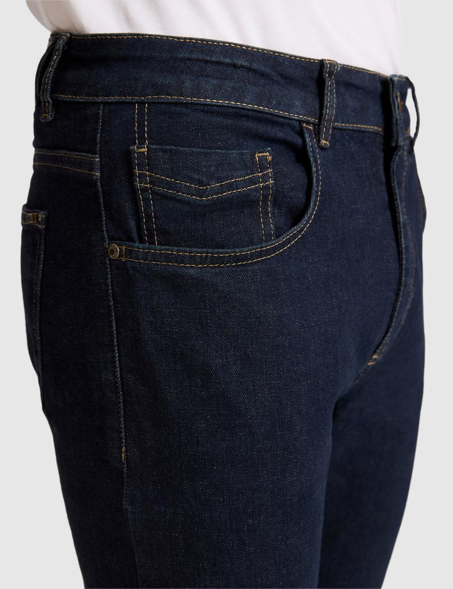 Lacivert Slim Fit Jean Pantolon