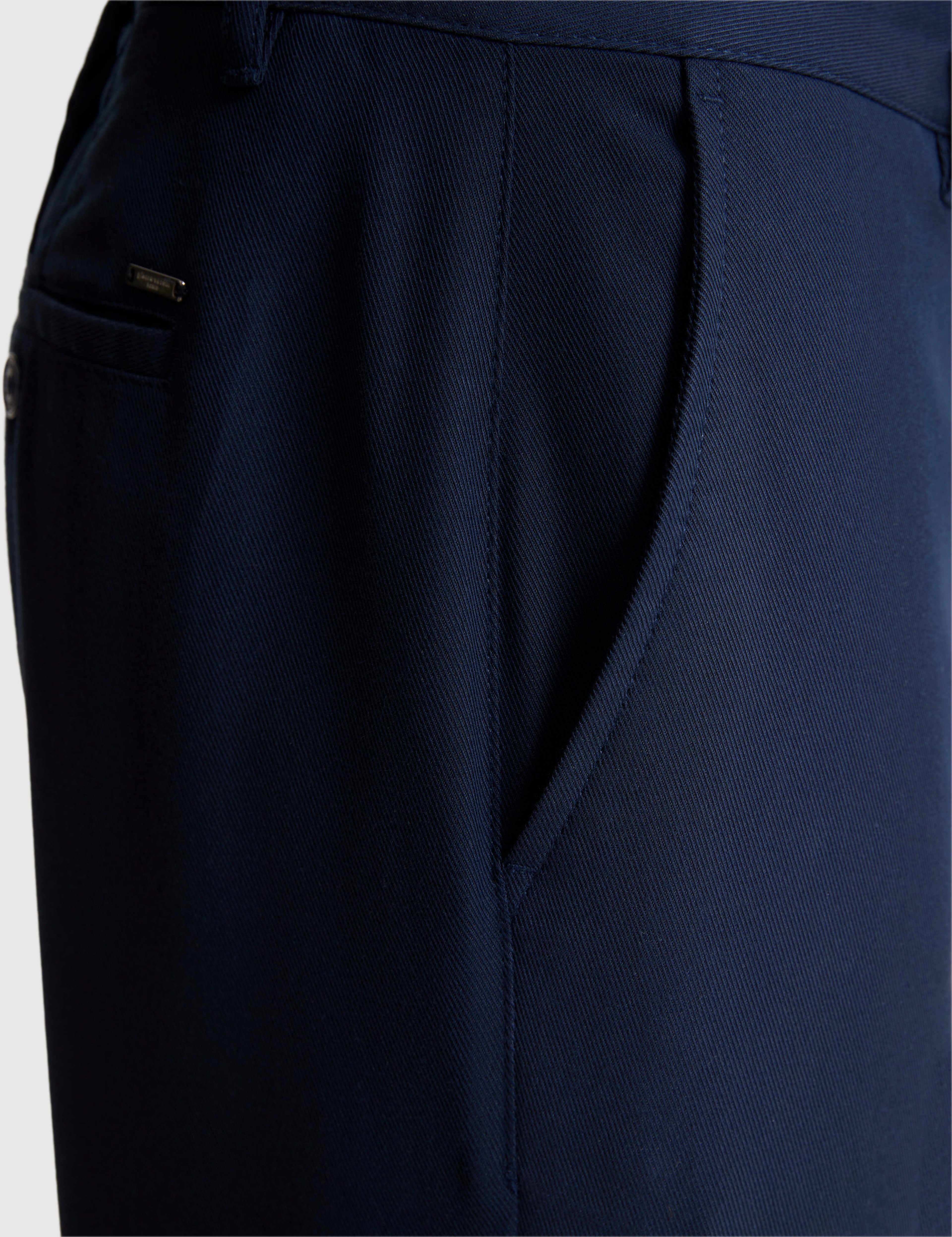 Lacivert Slim Fit Dokuma Şort - Image 6