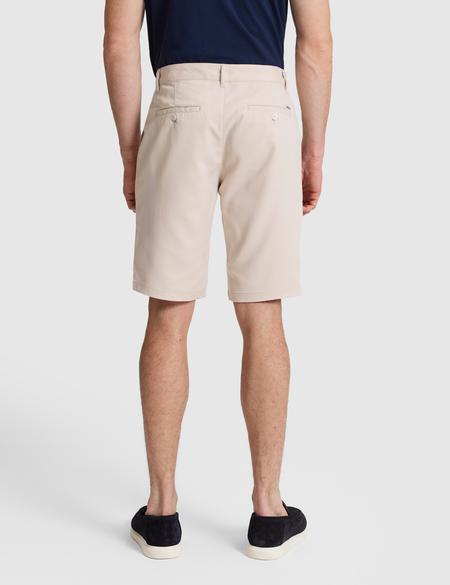 Bej Slim Fit Dokuma Şort - 50321831037