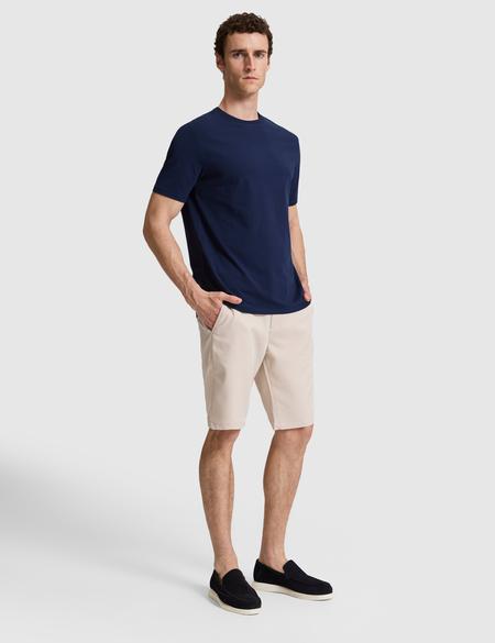 Bej Slim Fit Dokuma Şort - 50321831037
