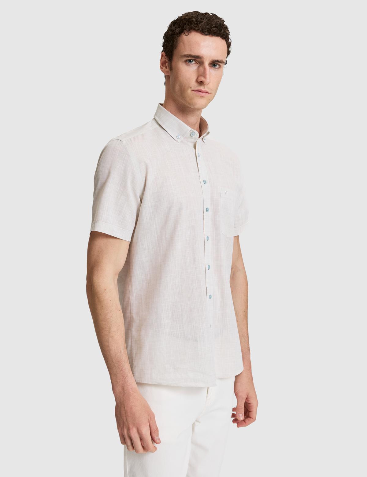 Çağla %100 Pamuk Regular Fit Yazlık Gömlek - 50325364014