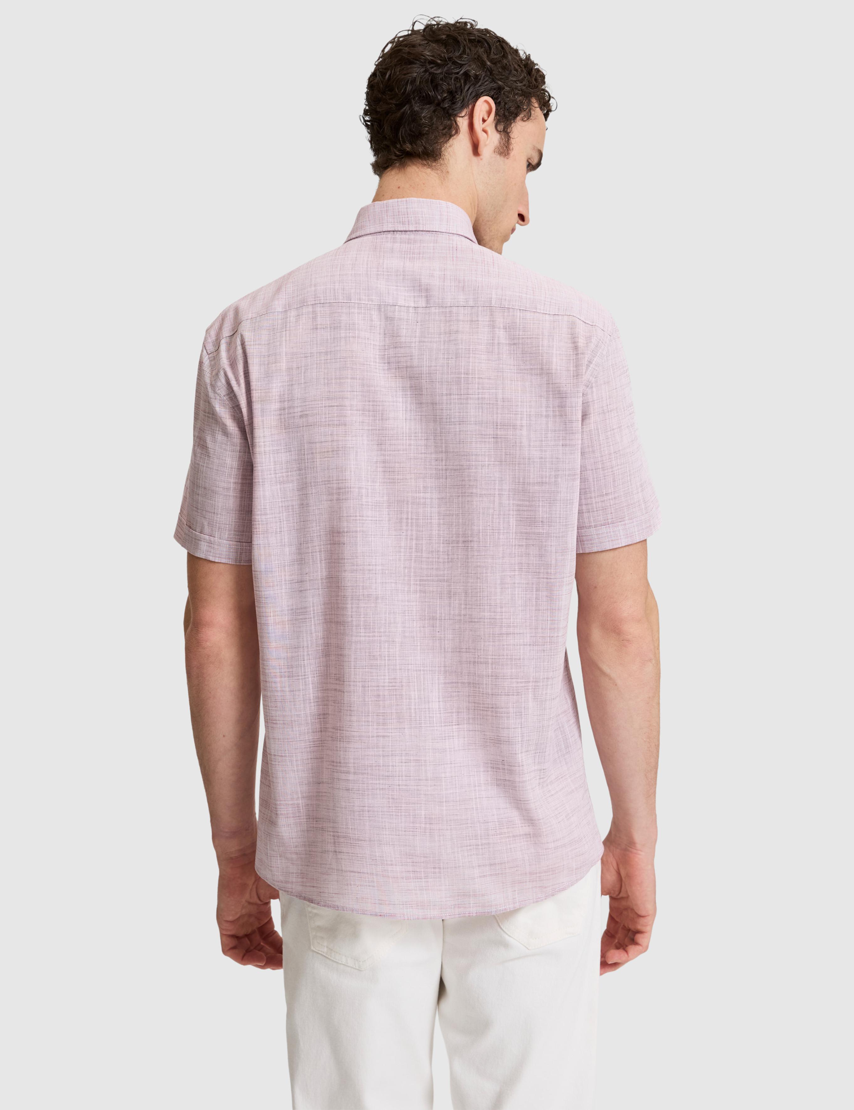 Bordo %100 Pamuk Regular Fit Yazlık Gömlek